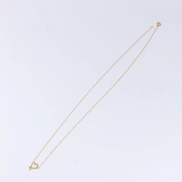 TIFFANY&Co. Loving heart Necklace 18K gold 750 Gold Auth 128893M - Picture 8 of 14